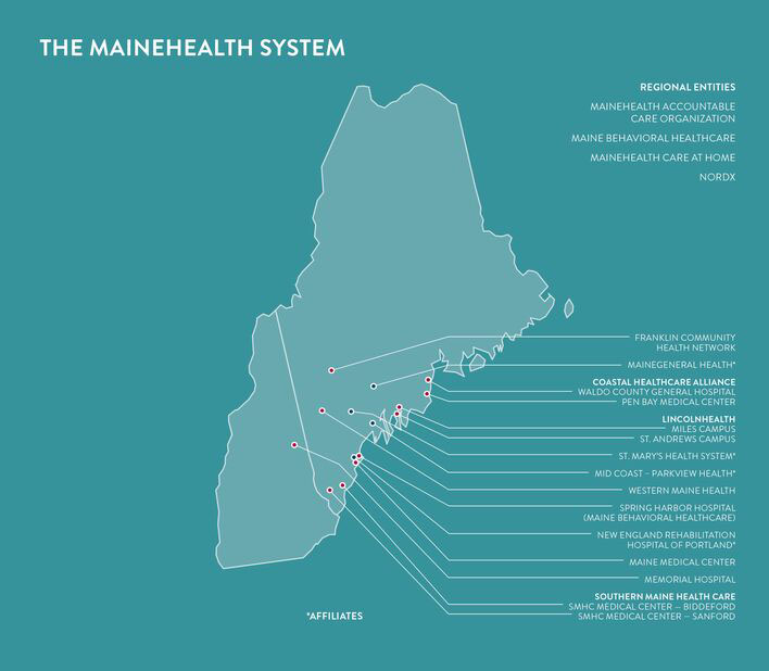 Hospitals In Maine Map 